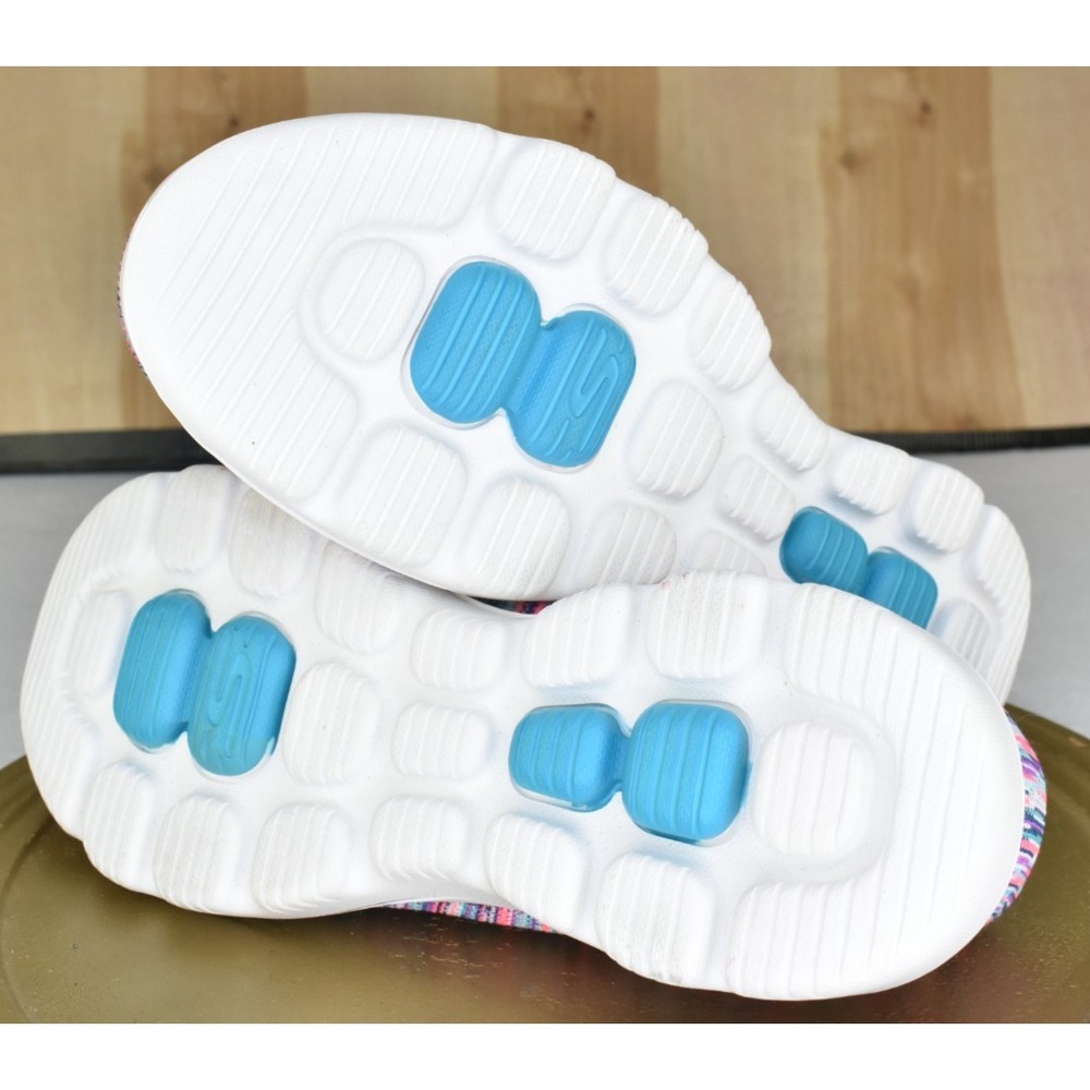 Skechers Go Walk Evolution Women Size 10 Ultra Frenzied Multi Striped Sneakers - Picture 8 of 11